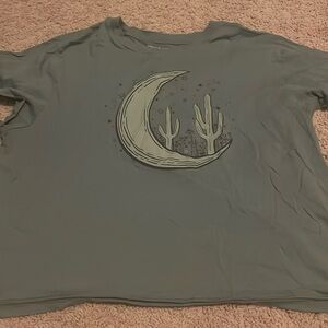 American eagle cropped graphic tee